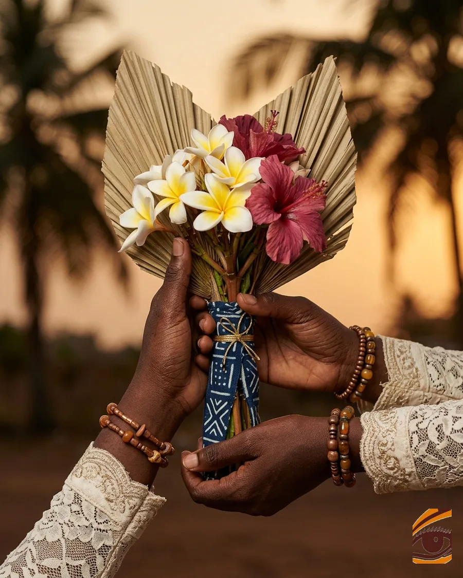 Cérémonie de mariage — détail floral