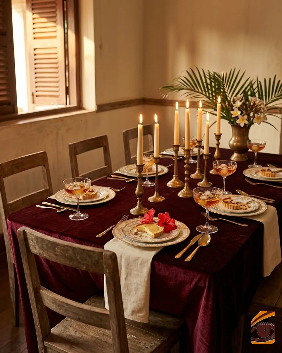 Soirée privée — table dressée