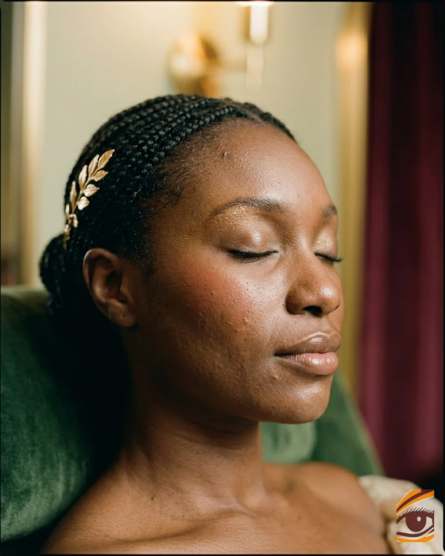 Maquillage de mariée — gros plan